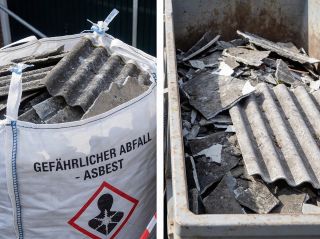 Richtige und falsche Entsorgung von Eternitplatten im Vergleich