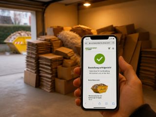 Papiercontainer bequem online bestellen über den Containerdienst-Shop