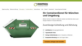 rohprog Containerdienst-Shop