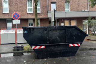 Halteverbotszone für Container